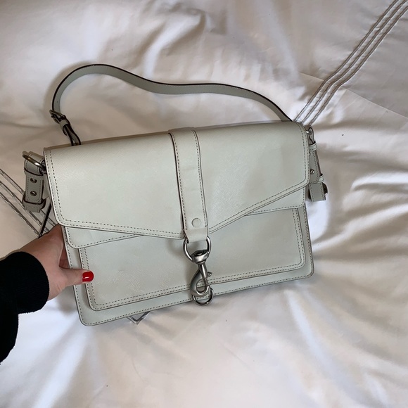 Rebecca Minkoff Large Cream MAC Crossbody Bag - Picture 1 of 5